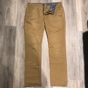 Men’s Bullhead Skinny Chino Pants Khaki 31/32 TEAR